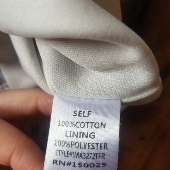 Cotton cropped floral corset top - Picture 5 of 8